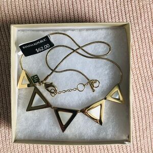 Banana Republic Personal Edge Collar Necklace multi triangle necklace